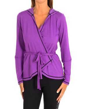 Zumba Long-Sleeved Hooded Sports Jacket Z1T00503 - Purple