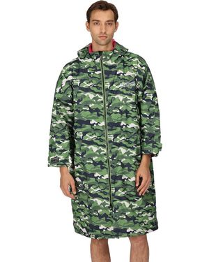 Regatta Adult Waterproof Fleece Lined Robe Jacket - Green