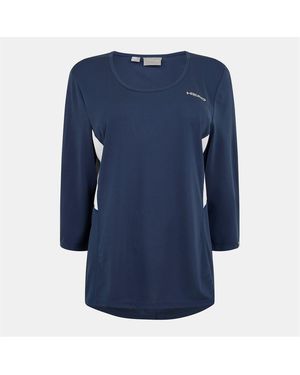 Head Club Scoop Neck Three Quarter Sleeve Jersey T-Shirt - Blue