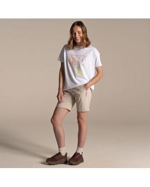 Craghoppers Ladies Kiwi Pro Iii Casual Shorts (Oyster) - Grey