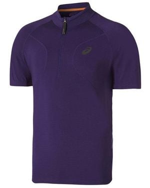 Asics Motion Dry Fujitrail Polo Shirt - Purple