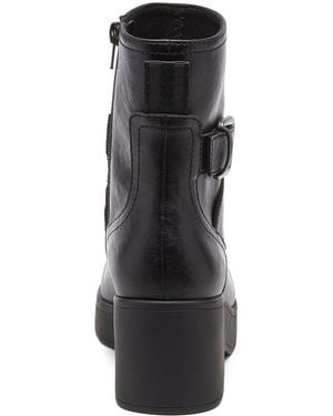 Rocket Dog Jimmy Bangor Polyurethane Heeled Ankle Boots Pu - Black