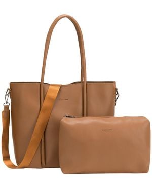 Claudia Canova Pure Carryall Tote Bag - Brown