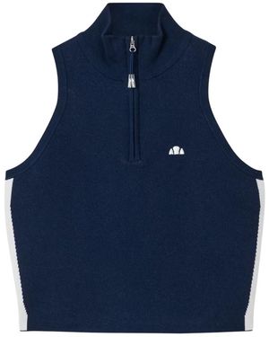 Ellesse Ladies Surista Quarter Zip Top - Blue