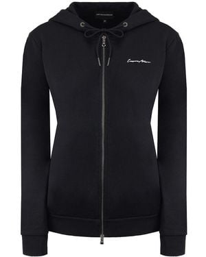 Armani Emporio Logo Track Jacket Cotton - Black