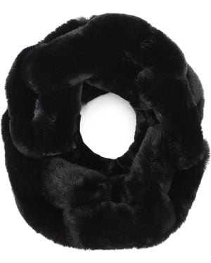 Kurt Geiger Faux Fur Chain Scarf - Black