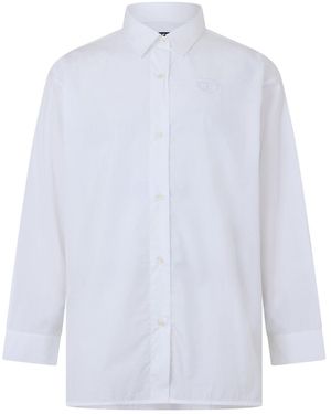 DIESEL C Bruce B Long Sleeve Plain Shirt - White