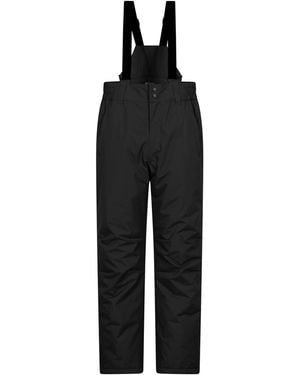 Mountain Warehouse 'Dusk' Short Ski Trousers Warm Insulated Snowproof Winter Salopettes Trouser - Black