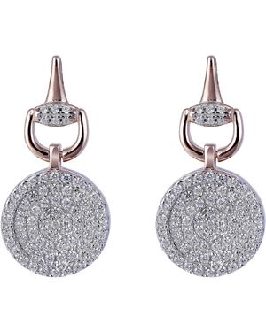Orphelia 'Alisia' 925 Sterling Drop Earrings - Metallic