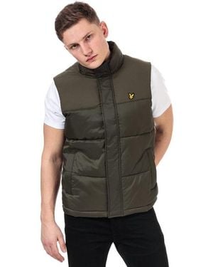 Lyle & Scott And Wadded Gilet - Grey