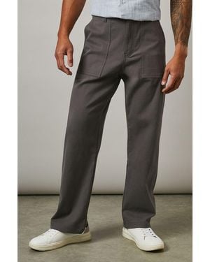 MAINE Cotton Casual Trousers - Black