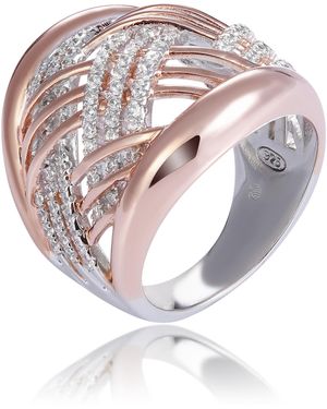 Orphelia 925 Sterling Ring - White
