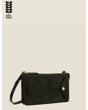 Orla Kiely Folio Crossbody - Black
