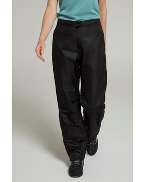 Mountain Warehouse 'Spray' Overtrousers With Taped Seams Waterproof Trousers - Black