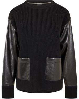 BOSS Crew Neck Long Sleeve Sweatshirt - Black