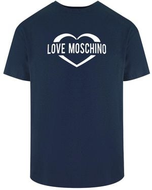 Moschino Love Logo T-Shirt Cotton - Blue