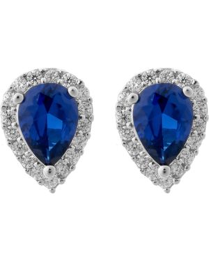 Orphelia 'Enora' 925 Sterling Stud Earrings - Blue