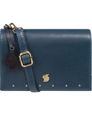Conkca 'Nemo' Snorkel Leather Cross Body Clutch Bag - Blue