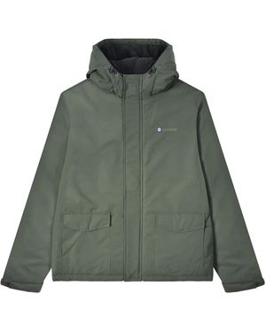 Lambretta Aw25 Hooded Padded Jacket - Green