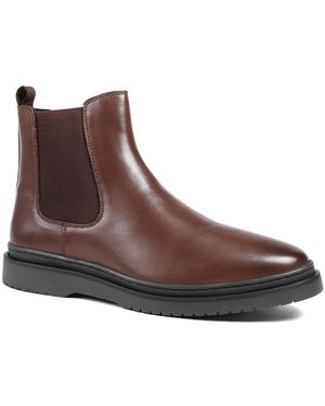 Jones Bootmaker Gregory Warm Lined Leather Chelsea Boots - Brown