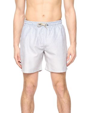 Crosshatch Layotta Swim Shorts (Light Stone) - Blue