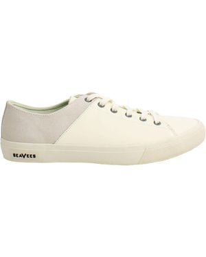 Seavees Monterey Plimsolls Suede - White