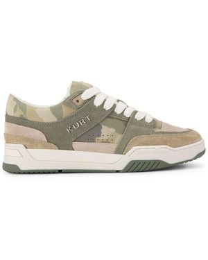 Kurt Geiger Suede Fabric Kingsland Trainer Trainers - Green