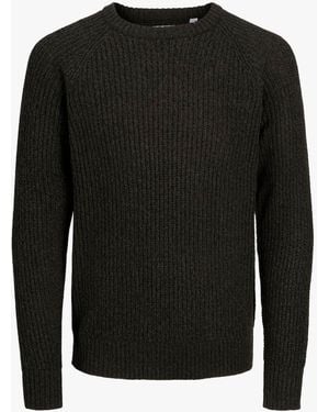 Jack & Jones Knit Crew Neck Jumper Rosin - Black