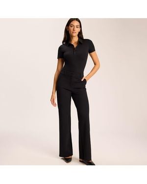 Commando Neoprene Ceo Wide Leg Trouser - Black