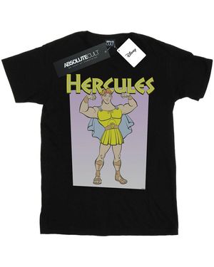 Disney Hercules Muscles T-Shirt Cotton - Black