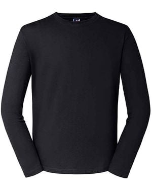 Russell Adult Classic Long-Sleeved T-Shirt - Black