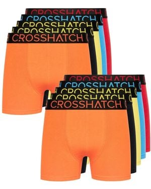 Crosshatch 12 Pack Of Highlighter Boxers - Orange
