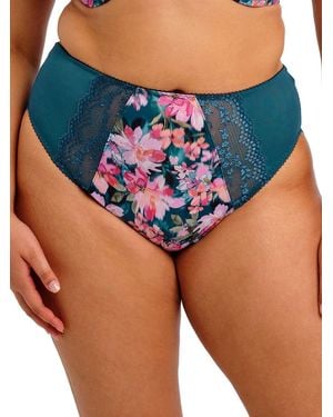 Elomi Lucie High Leg Brief - Blue