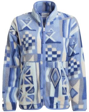 Craghoppers Ladies Dante Patterned Full Zip Fleece Jacket (Vinca) - Blue