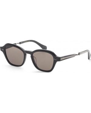 Garrett Leight Ml2055 50 Bkgmsflava Rell Sunglasses - Black