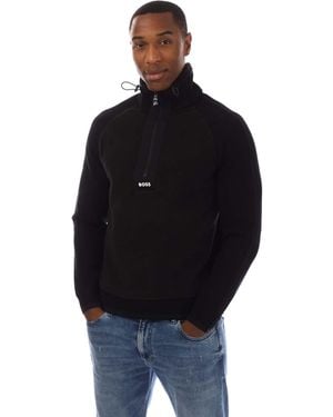 BOSS Zartic Half-Zip Sweatshirt - Black