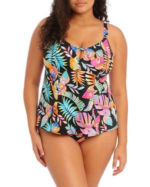 Elomi Tropical Falls Tankini Top - Black