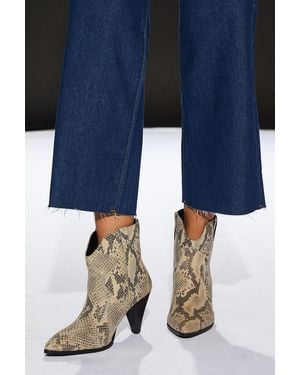 Runway 1.8.1.8 Leather Western Boots - Blue