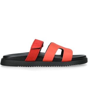 Steve Madden Suede Missile Sandals - Red