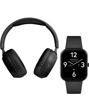 Reflex Active Ra-Nx-100S-L-01-Set Nexus Smartwatch And Headphone Gift Set - Black
