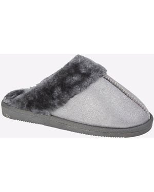 Sleeper Juliet Cuff Mule Slipper - Grey