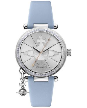 Vivienne Westwood Vv006Blbl Ladies Orb Pastelle Watch - Grey