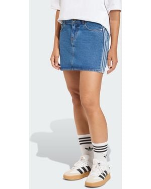 adidas Originals 3 Stripes Skirt Denim - Blue