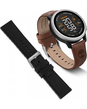 Timberland Tdigb0064501-Set Trail Force Smartwatch And Strap Gift Set - Black