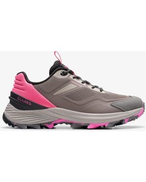 Clarks Laila Trail Combi Trainers - Grey