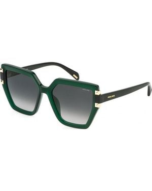 Police Splp46 55 06Rs Sunglasses - Green