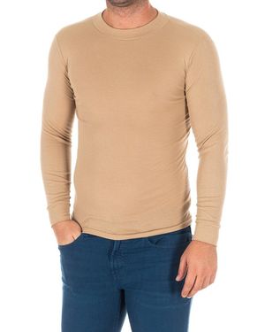 Kisses&Love Long-Sleeved T-Shirt With Half-High Collar 1625-H - Blue