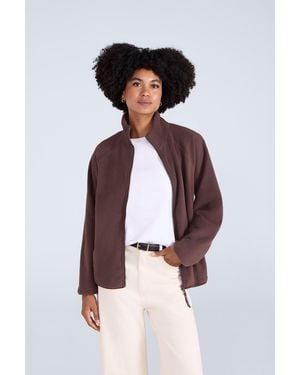 Mountain Warehouse 'Stockholm' Fleece Jacket Full Zip Warm Cosy Jumper - Brown