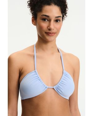 Penti Reverse V Neck Bikini Top - Blue