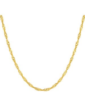 The Jewellery Stockroom Plated Singapore Chain - Metallic